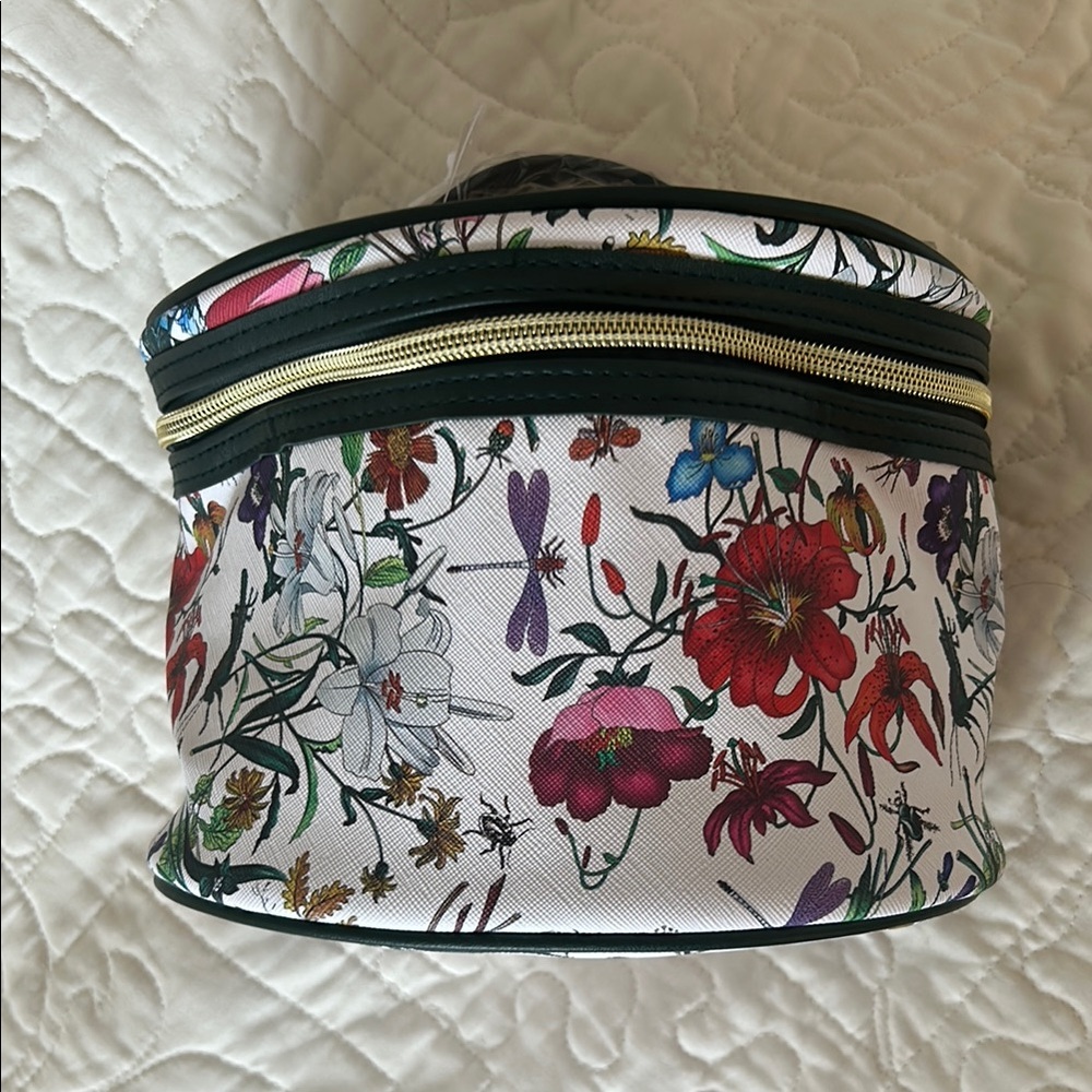 Floral Print Makeup Bag